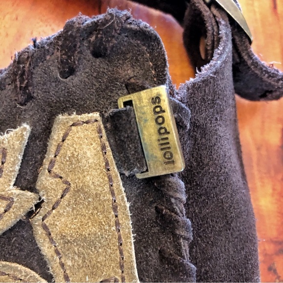 Lollipops Genuine Leather Suede Minimalist Neutral Tone Brown Roomy Shoulder Bag - Picture 3 of 16